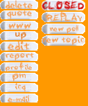 Кнопки для форума, оранжевые by waror